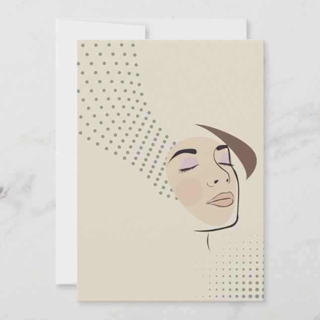 chill girl  invitation (Front)