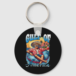 Chill Greeting From The Gulf Of Usa America Patrio Key Ring