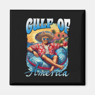 Chill Greeting From The Gulf Of Usa America Patrio Magnet