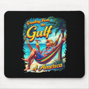 Chill Greeting From The Gulf Of Usa America Patrio Mouse Mat