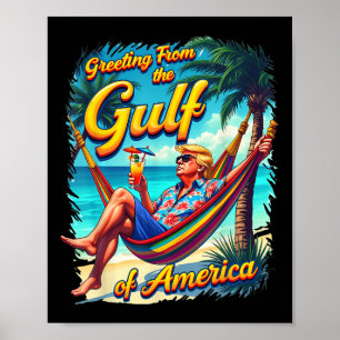 Chill Greeting From The Gulf Of Usa America Patrio Poster