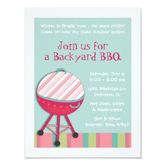 Chill & Grill Invitations