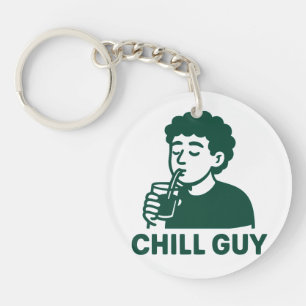chill guy key ring