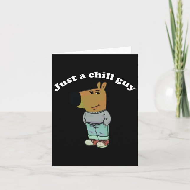 Chill Guys Funny Meme Gifts  Card (Front)
