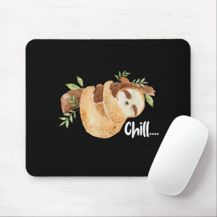 Chill Hanging Sloth Wildlife Animal Lover Zookeepe Mouse Mat