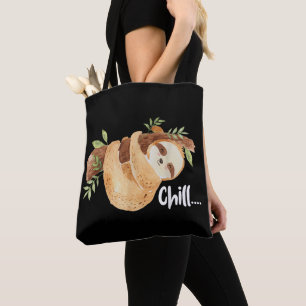 Chill Hanging Sloth Wildlife Animal Lover Zookeepe Tote Bag