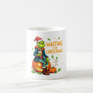 Chill Holiday Vibes  Halloween Meets Christmas on  Coffee Mug