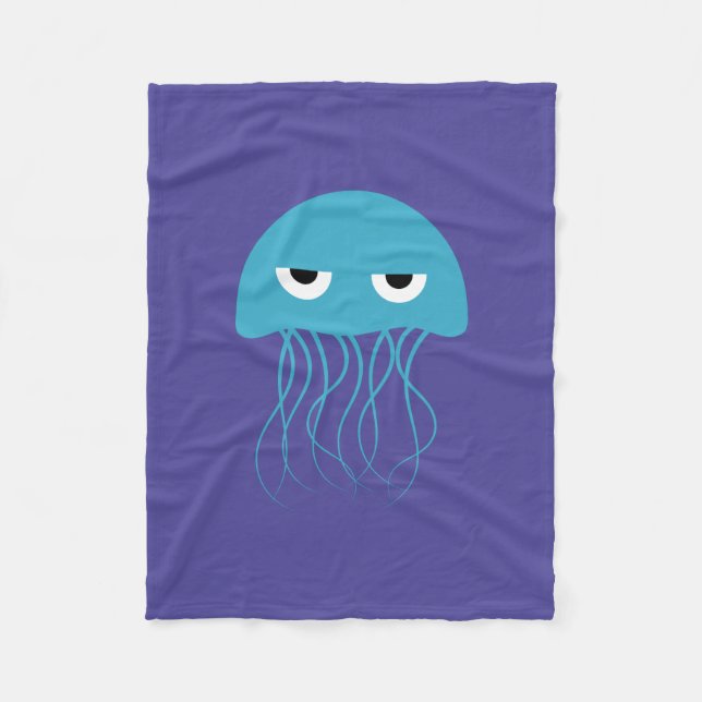 Chill Jellyfish Children's Fleece Blanket (Front)