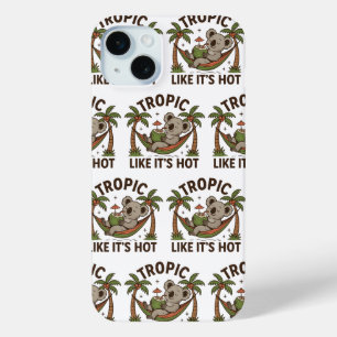 Chill Koala Vibes iPhone 15 Mini Case