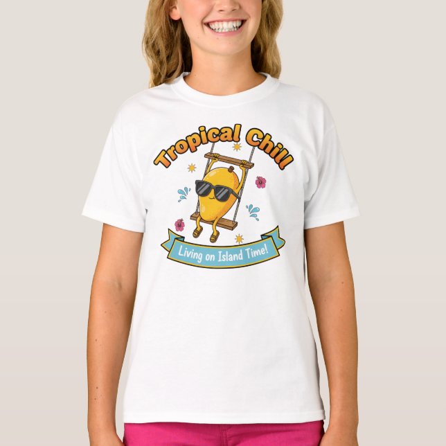 Chill Mode Activated – Tropical Hammock Tee (Front)