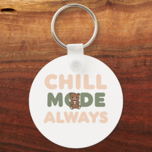 "Chill Mode Always" with a Relaxing Sloth Key Ring