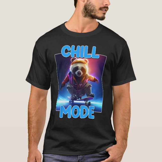 Chill Mode Panda Bear Animal  Cute Panda 1 T-Shirt (Front)