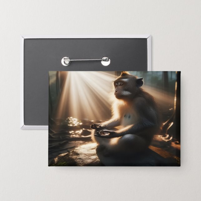 Chill Monkey Button (Front/Back)