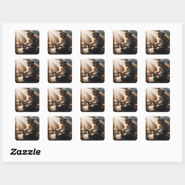 Chill Monkey Square Sticker (Sheet)