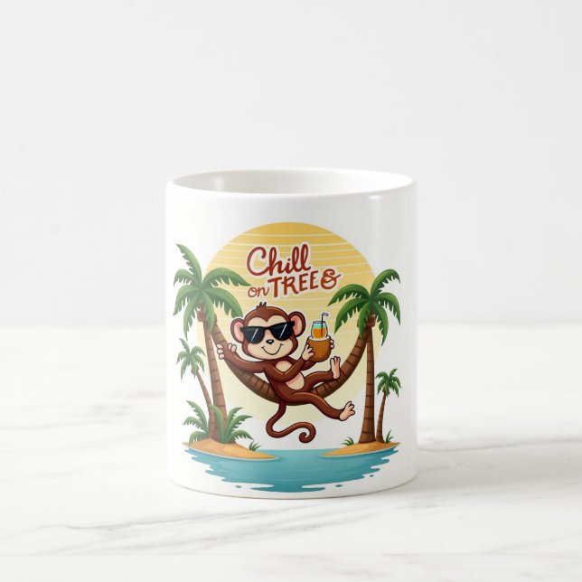 Chill Monkey Tropical Sunset Mug (Center)