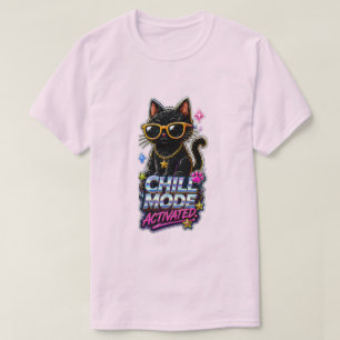 Chill Mood Activated Funny Cat T-Shirt
