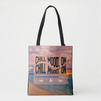 Chill Mood On Retro Beach Art Tote Bag