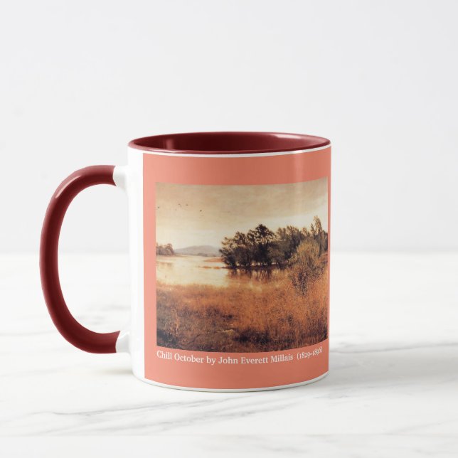 Chill October by John Everett Millais  (1829–1896) Mug (Left)