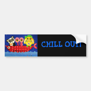 Chill Out Animal Bumper Sticker