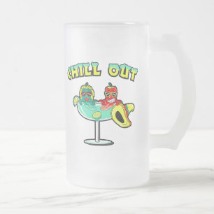 Chill Out Frosted Glass Beer Mug