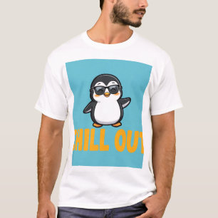 Chill Out Funny Penguin Cute Animal Lover T-Shirt