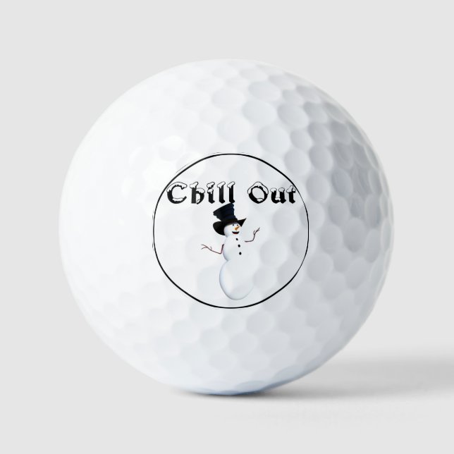 Chill Out Golf Balls (Front)