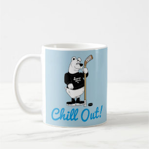 Chill Out! Hockey Polar Bear Mug