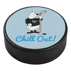 Chill Out! Hockey Polar Bear Puck
