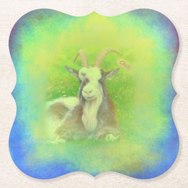 Chill Out Paper Coaster (Front)