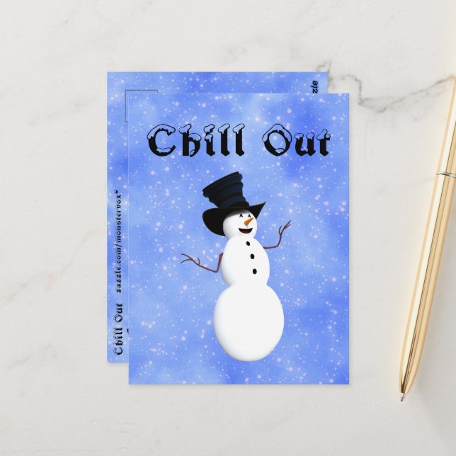 Chill Out Postcard (Front/Back In Situ)