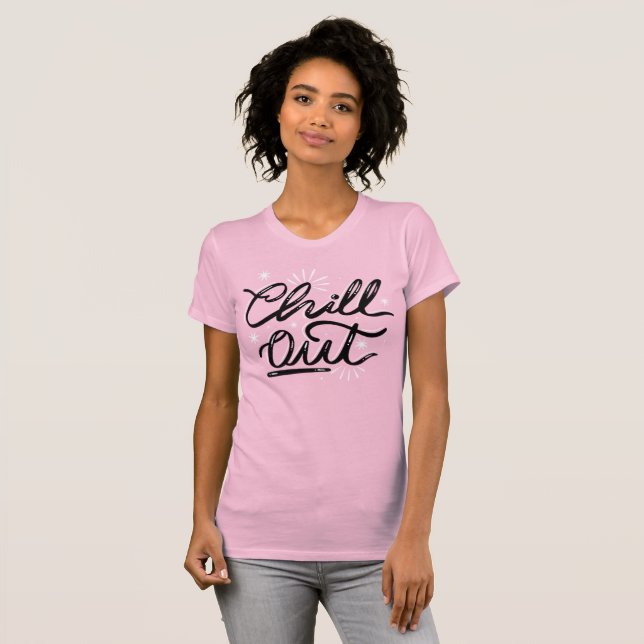 Chill Out Retro Typography T-Shirt (Front Full)
