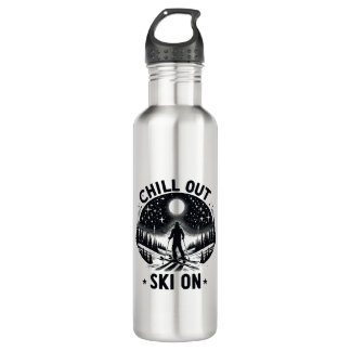 Chill out Ski on 710 Ml Water Bottle