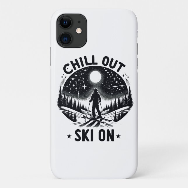 Chill out Ski on Case-Mate iPhone Case (Back)