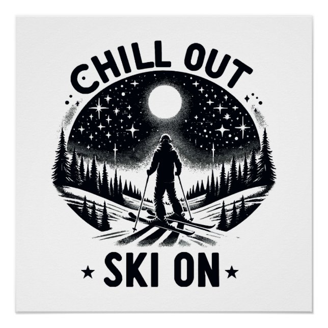 Chill out Ski on Poster (Front)