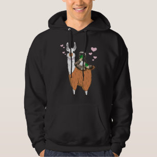 Chill Out Sloth Rides Llama Trendy Alpaca Style Hoodie