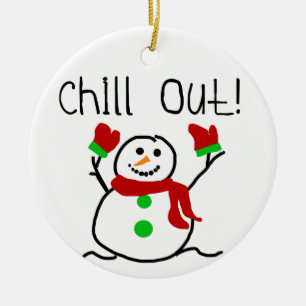 Chill Out Snowman  Keepsake Ornament