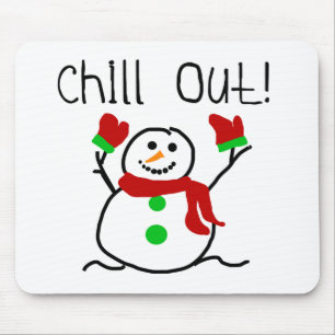 Chill Out Snowman Mouse Mat