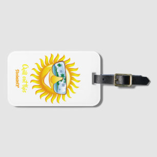 Chill Out This Summer with Smiling Sun Luggage Tag