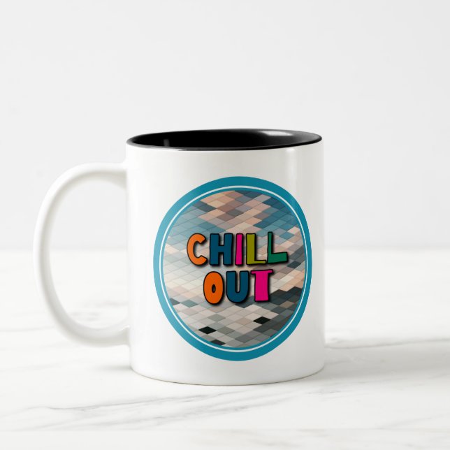Chill out Two-Tone coffee mug (Left)