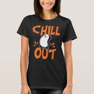 Chill Out  Women Hangout Penguin Love T-Shirt