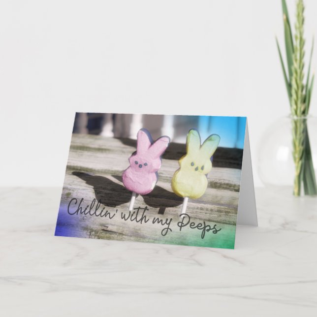 CHILL PEEPS Greeting Card (Front)
