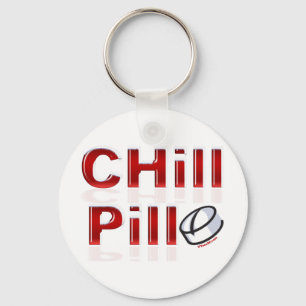 Chill Pill Funny PMS Key Ring
