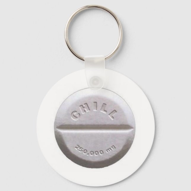 Chill Pill Key Ring (Front)
