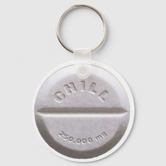 Chill Pill Key Ring (Front)