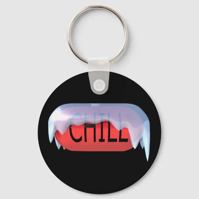 Chill Pill Red Keychain (Front)