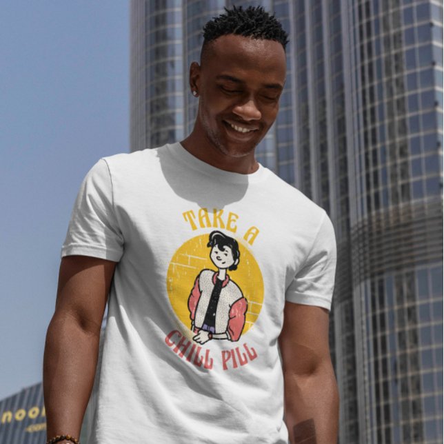 Chill Pill Retro Character T-Shirt (Creator Uploaded)