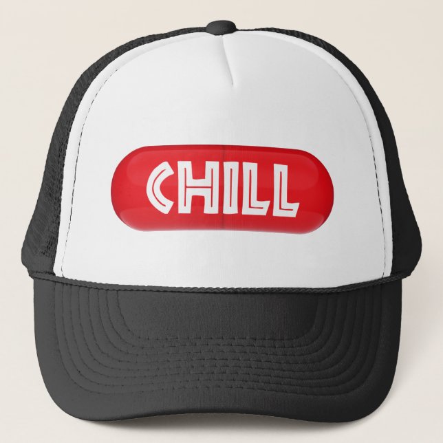 Chill Pill Trucker Hat (Front)