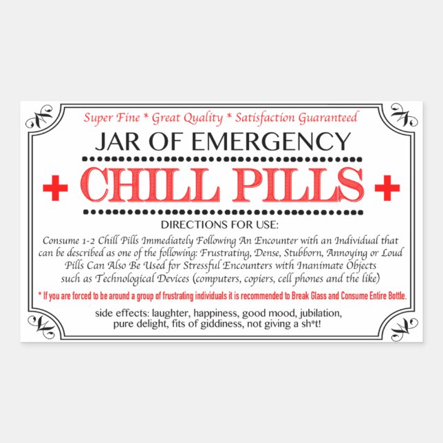Chill Pills Label (Front)