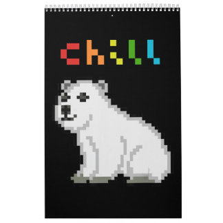 Chill Polar Bear Animal Lover Calendar