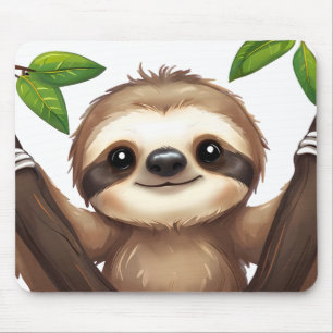 Chill Sloth Mousepad – Cute Desk Mood